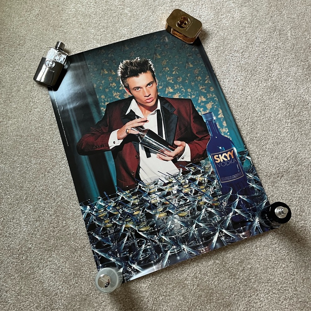 Vintage 2002 Skyy Vodka Promotional Poster with Original Mailer Tube
